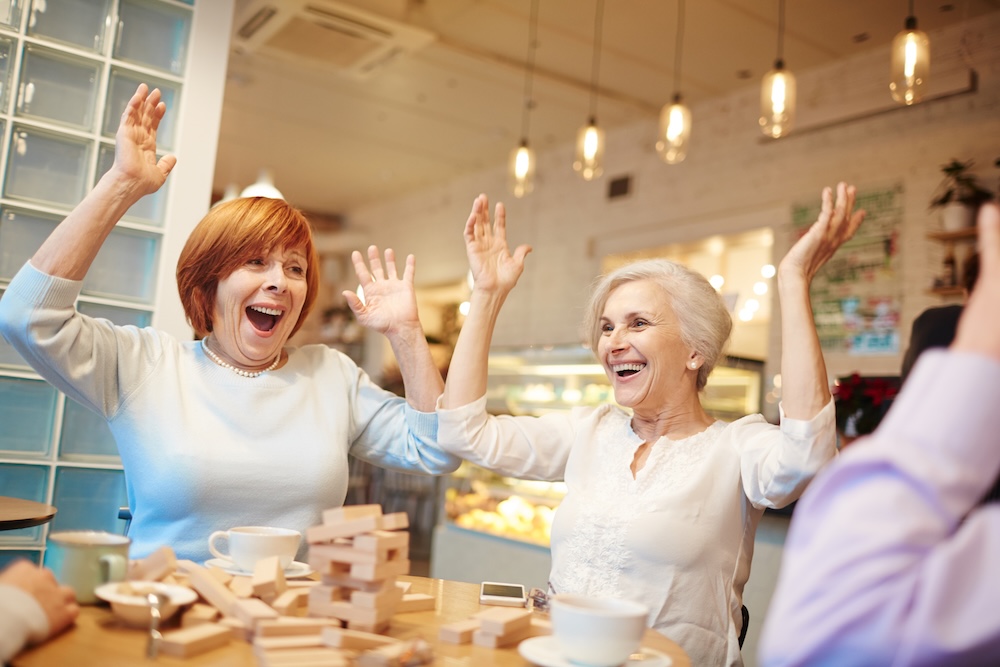 Senior women having fun while enjoying senior care Troy MI